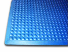 Ergonomisk Gulvmatte 70x100cm Blå Nitril