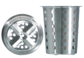Beholder Rund Rustfri Ø115/H130 mm