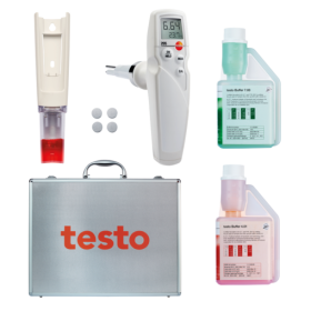 Testo 205 -pH Målersett m/koffert og buffer 4 og 7 