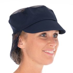 Kombicaps m/nett Mørkeblå
