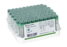 BD VACUTAIN 2ML LITH/HEP GRØNN