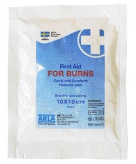 FØRSTEHJELP FOR BURNS KOMPRESS 10x10cm