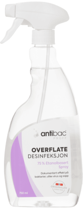 ANTIBAC OVERFLATEDESINFEKSJON 75% SPRAY 