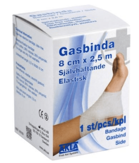 FØRSTEHJELP GASBIND ELASTISK 5mX7cm