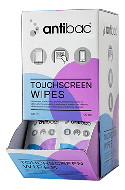 ANTIBAC TOUCHSCREEN WIPES, 95 stk